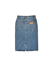 MM6 - Midi Skirt - AW25 - Medium Blue